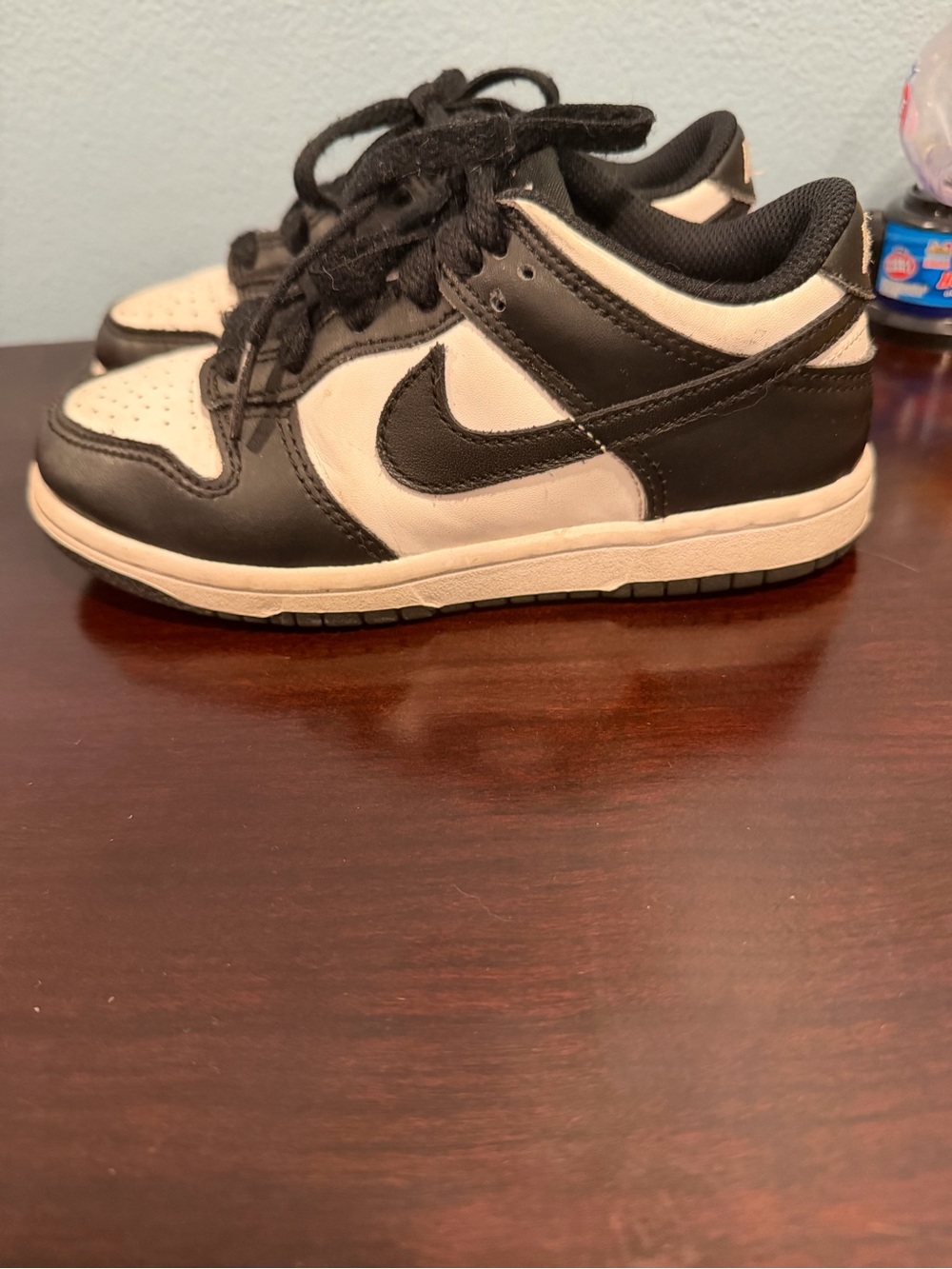 Nike Kids Black and White Low-Top Sneakers